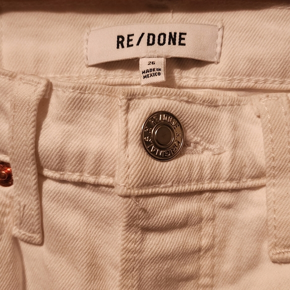 RE/DONE 90'high rise ankle crop distressed jeans - Picture 8 of 8